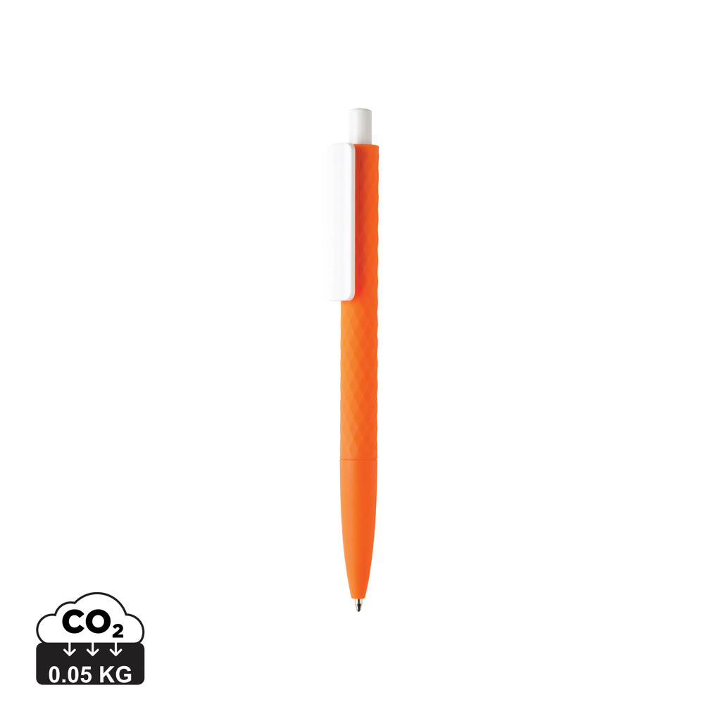 Stylo publicitaire - X3 Smooth Touch Orange et Blanc